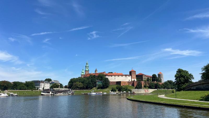 Turister i Krakow - flodsejllads og rundt og kigge