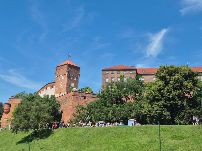 Turister i Krakow - flodsejllads og rundt og kigge