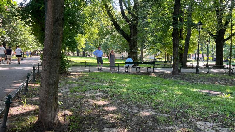 Turister i Krakow - flodsejllads og rundt og kigge