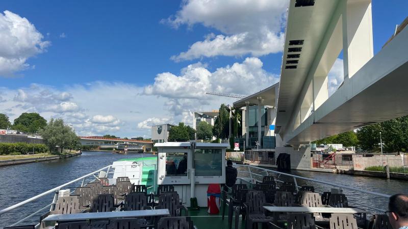 Turisttur med båd i Berlin