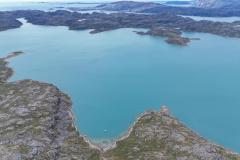 Foto fra ca. 500 m højde inde i Tasiussarsuaq