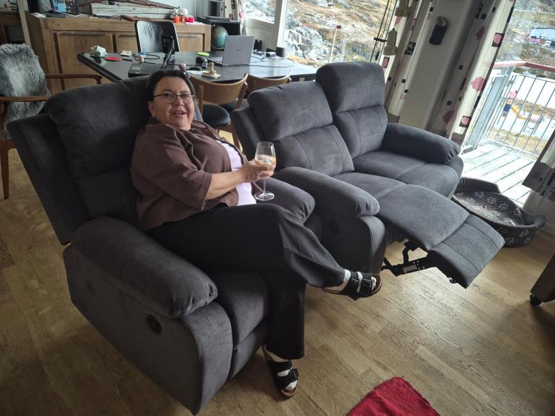 Vores nye sofa og lænestol