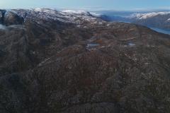 500 meter oppe i Amitsorssuaq ved Buksefjordens munding