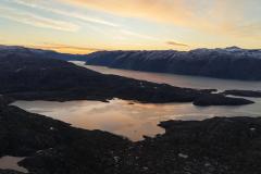 500 meter oppe i Amitsorssuaq ved Buksefjordens munding