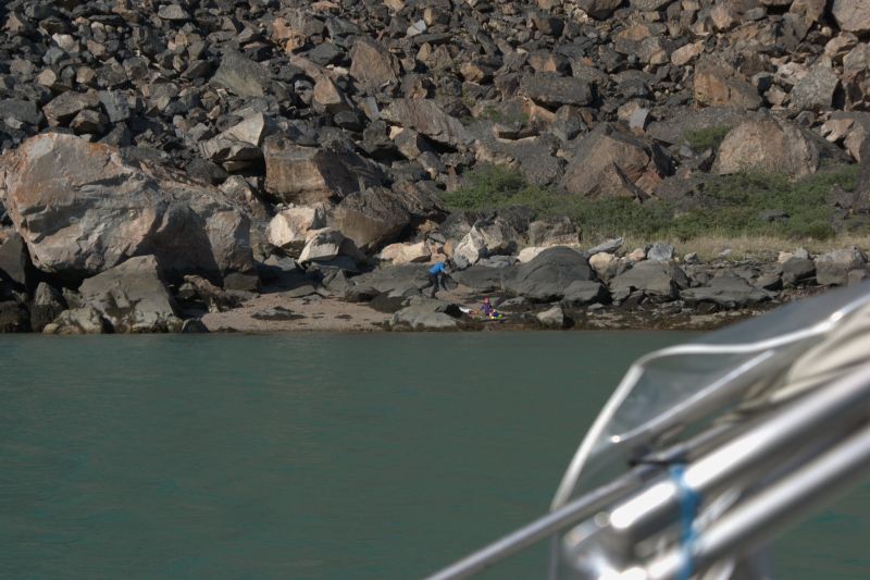 Pause ca. halvvejs i Kangerlussuaq