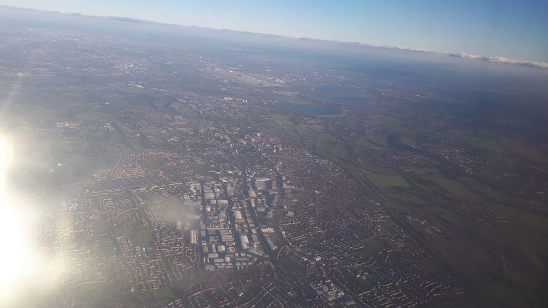 London og Skotland fra oven