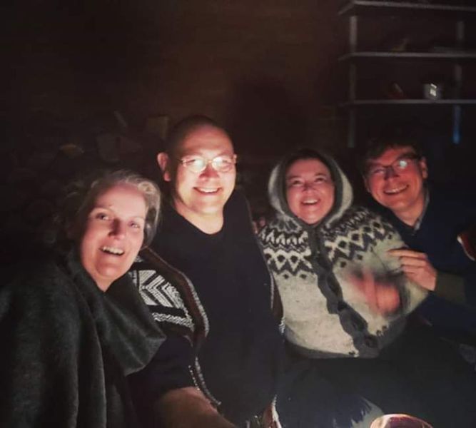 Hygge i udestuen