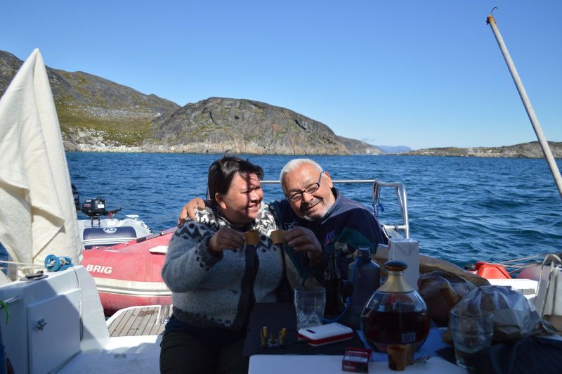 Besøg hos Ove-Karl og Agnes - Agnes fødselsdag og Nationaldag.