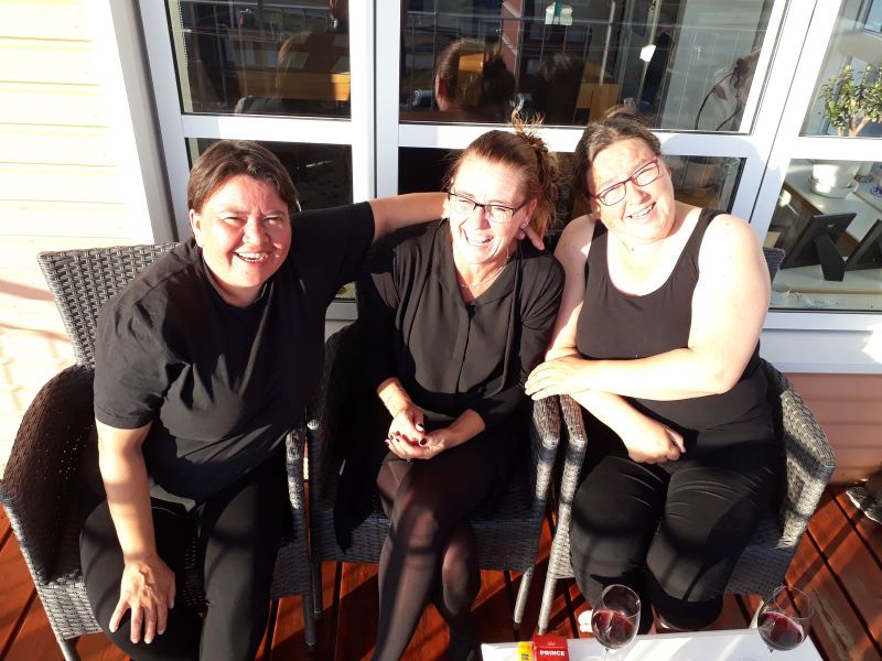 Middag med Helene og Marianne