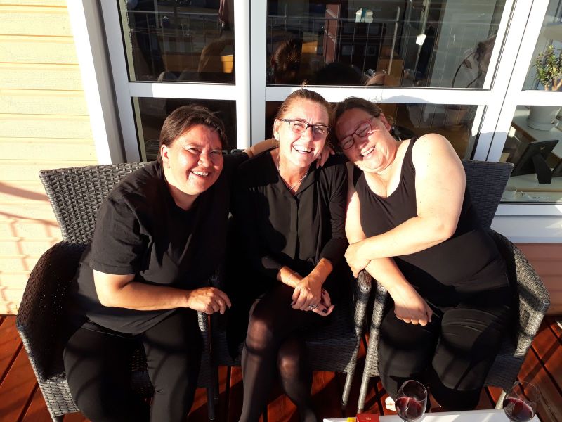 Middag med Helene og Marianne