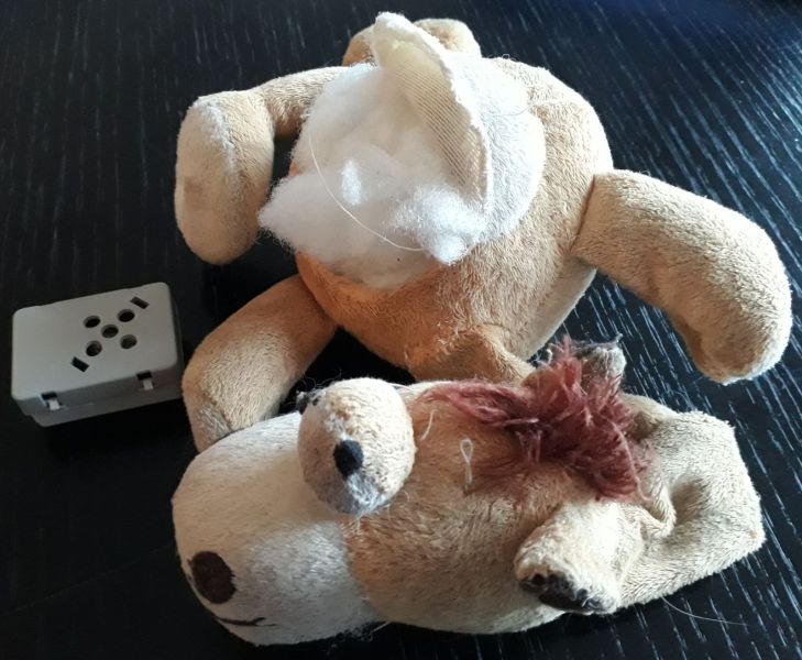 Emily's girafstofdyr - lidt splittet ad