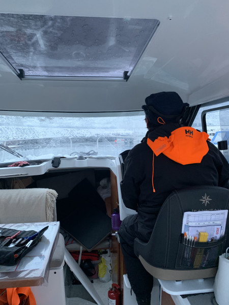 Maru tages op for vinteren