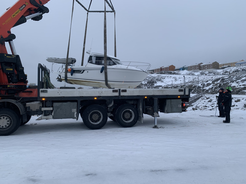 Maru tages op for vinteren