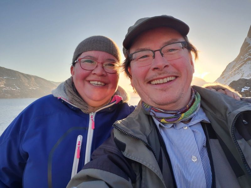 Weekend i Mari og Jonathans hytte i Qoorqut