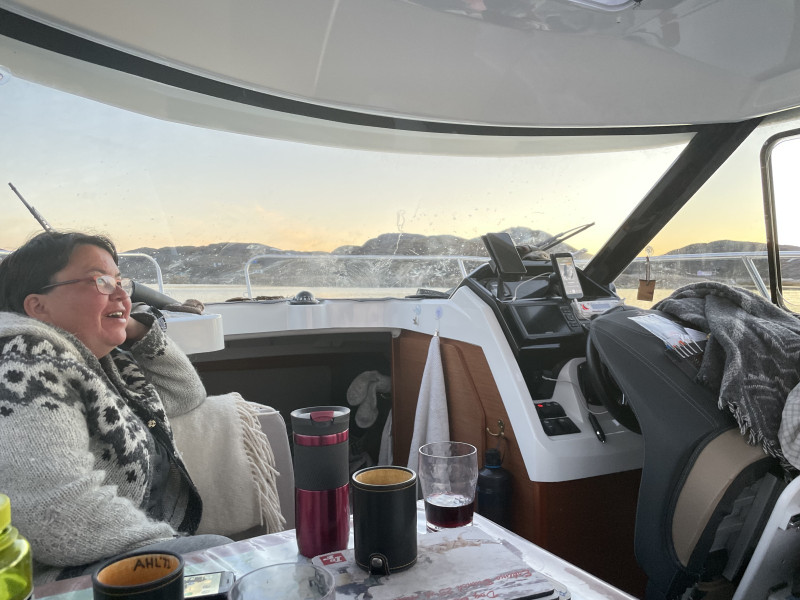 Miniferie inde i Nuuk fjorden