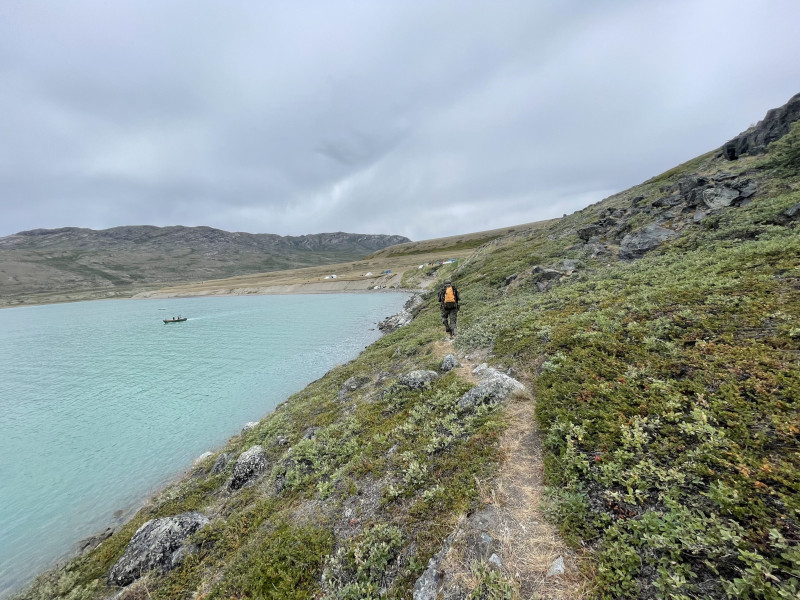 Moskusjagt i Kangerlussuaq 2021. Fangede 2 store dyr. Alu, Maren og Søren afsted. Mødtes med Kim og Jaaku.