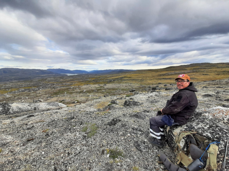 Moskusjagt i Kangerlussuaq 2021. Fangede 2 store dyr. Alu, Maren og Søren afsted. Mødtes med Kim og Jaaku.