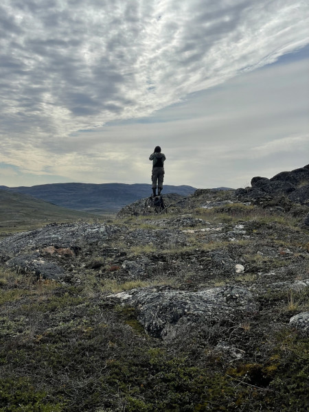 Moskusjagt i Kangerlussuaq 2021. Fangede 2 store dyr. Alu, Maren og Søren afsted. Mødtes med Kim og Jaaku.