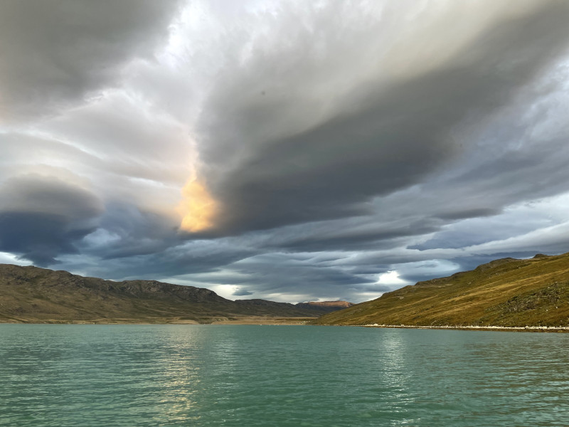 Moskusjagt i Kangerlussuaq 2021. Fangede 2 store dyr. Alu, Maren og Søren afsted. Mødtes med Kim og Jaaku.