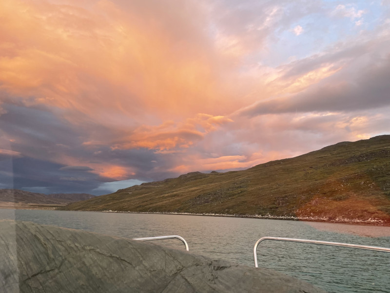 Moskusjagt i Kangerlussuaq 2021. Fangede 2 store dyr. Alu, Maren og Søren afsted. Mødtes med Kim og Jaaku.