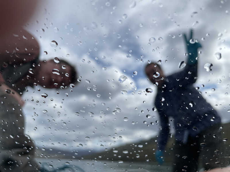 Moskusjagt i Kangerlussuaq 2021. Fangede 2 store dyr. Alu, Maren og Søren afsted. Mødtes med Kim og Jaaku.