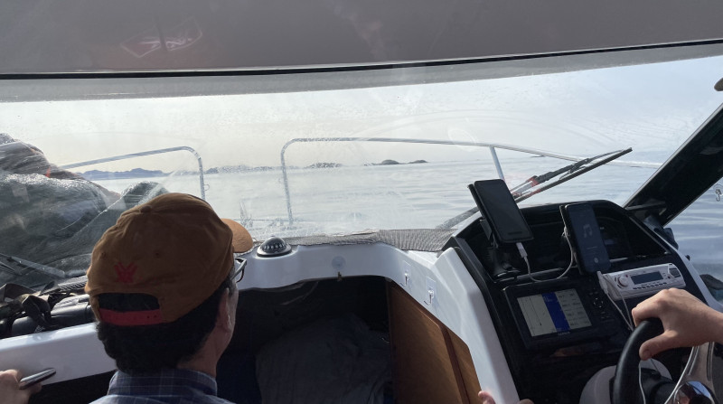 Moskusjagt i Kangerlussuaq 2021. Fangede 2 store dyr. Alu, Maren og Søren afsted. Mødtes med Kim og Jaaku.