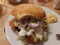 Hjemmelavet burger