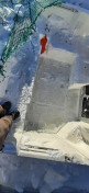 Maru graves fri af sneen